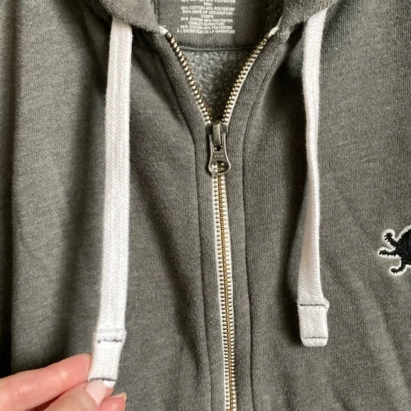 Great Condition! Gray Zip-Up Hoodie from Express. - Picture 4 of 10